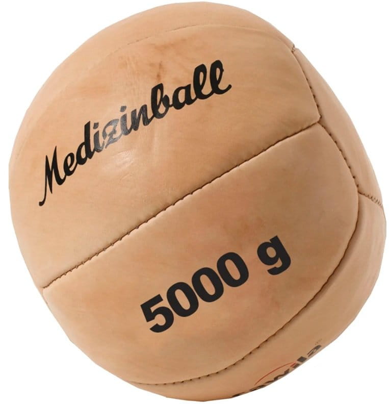 Medizinball Cawila Leather medicine ball PRO 5.0 kg