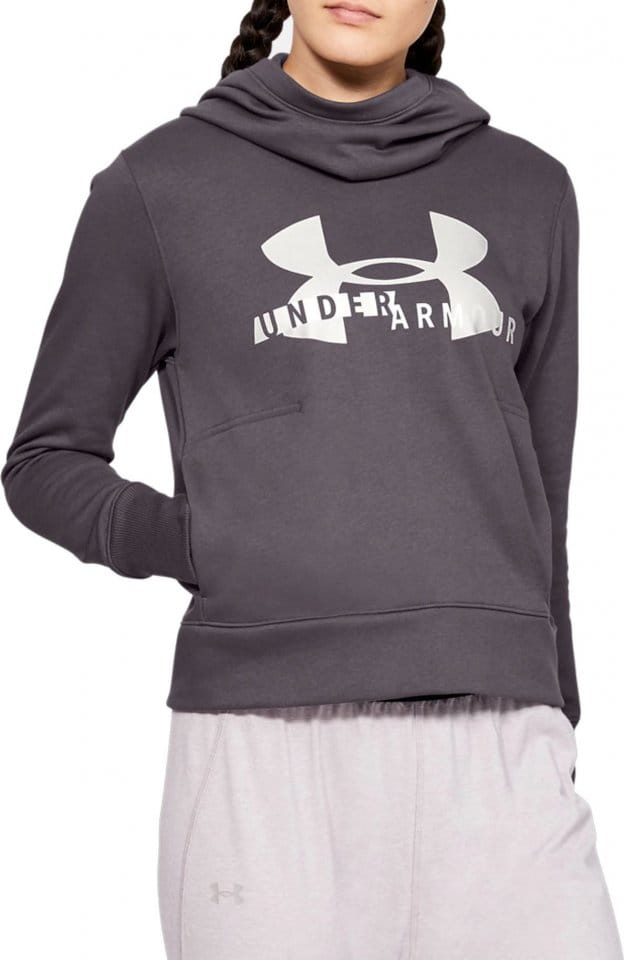 Hoodie Under Armour Cotton Fleece Sportstyle Logo hoodie-Gra