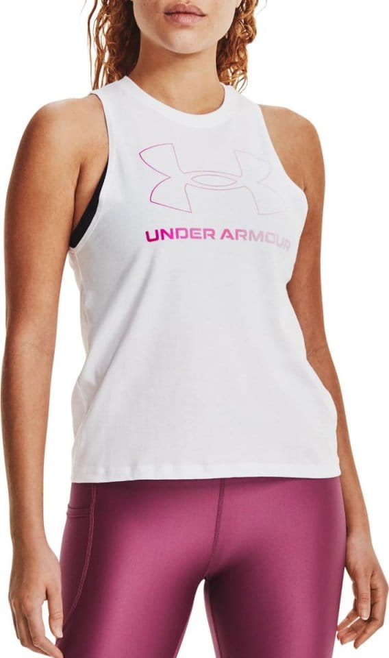 Singlet Under Armour Live Sportstyle Graphic Tank-WHT