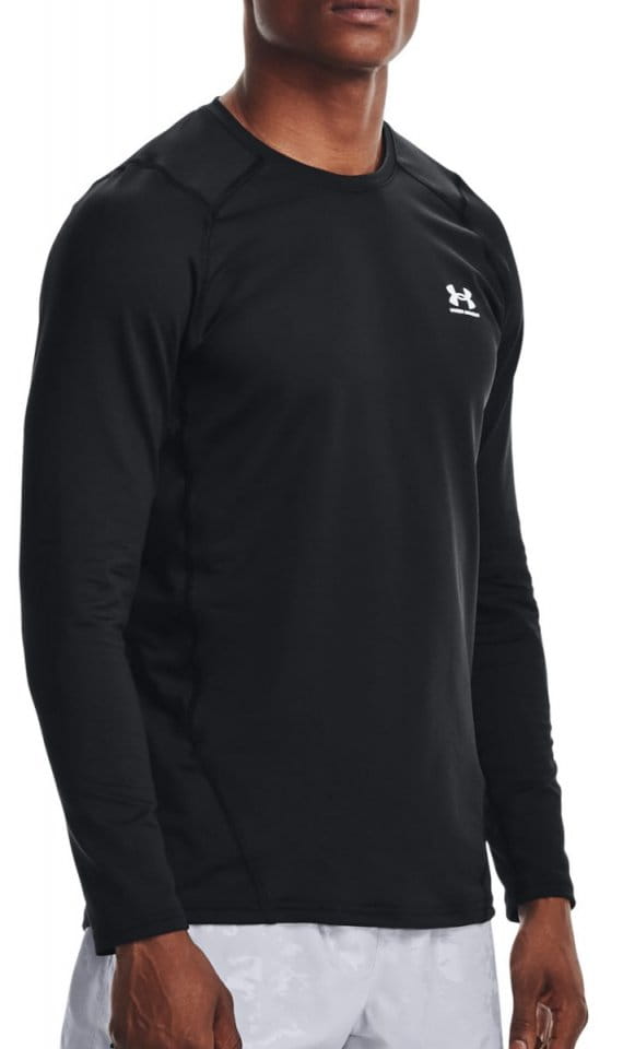 Langarm-T-Shirt Under UA CG Armour Fitted Crew-BLK