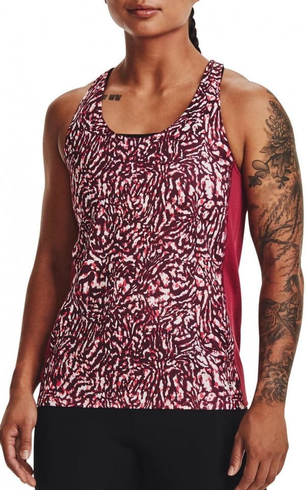 Singlet Under Armour UA Fly By Printed Tank-PNK