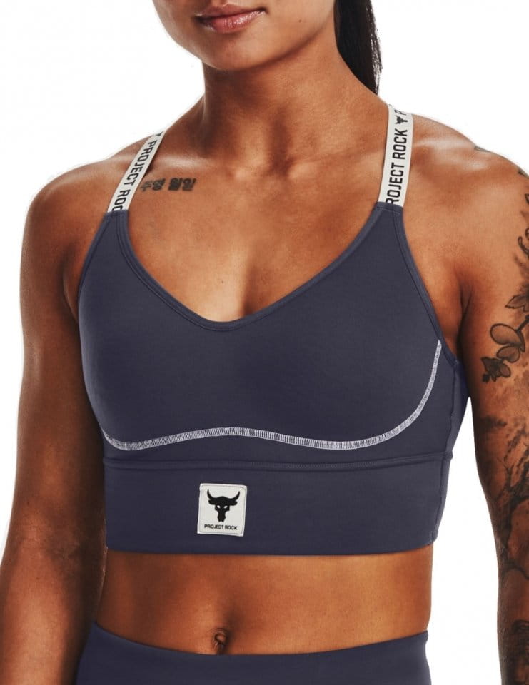 BH Under Armour Pjt Rock Infty Mid Bra-GRY