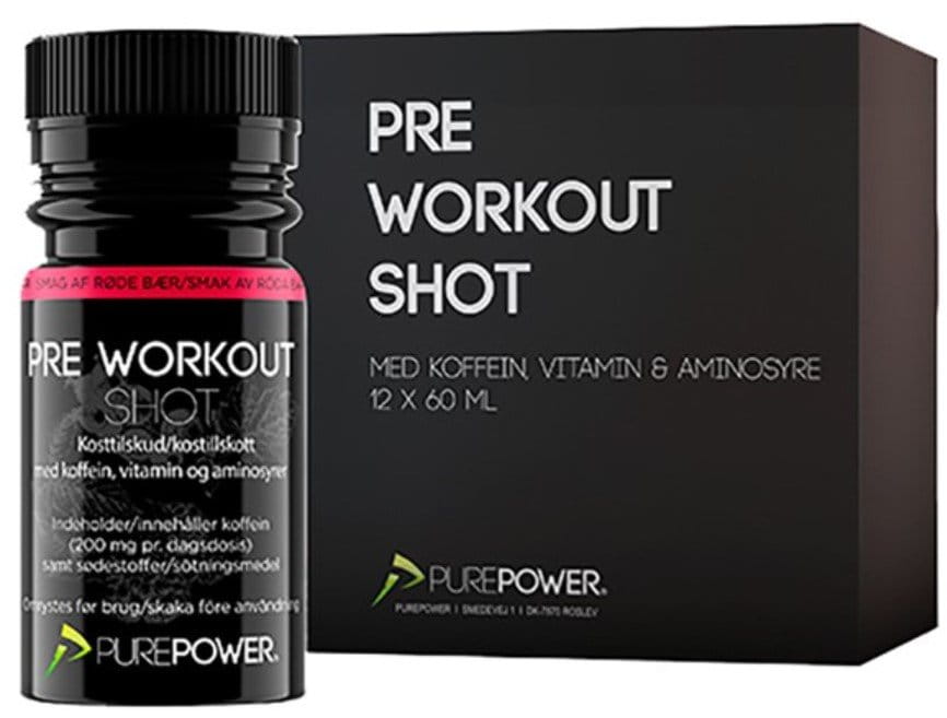 Getränk Pure Power Pre Workout Shot 60 ml