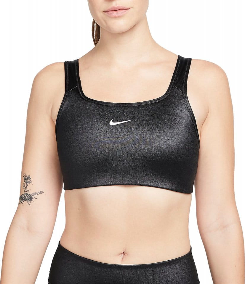 BH Nike Dri-FIT Swoosh Women s Medium-Support 1-Piece Pad Shine Sports Bra