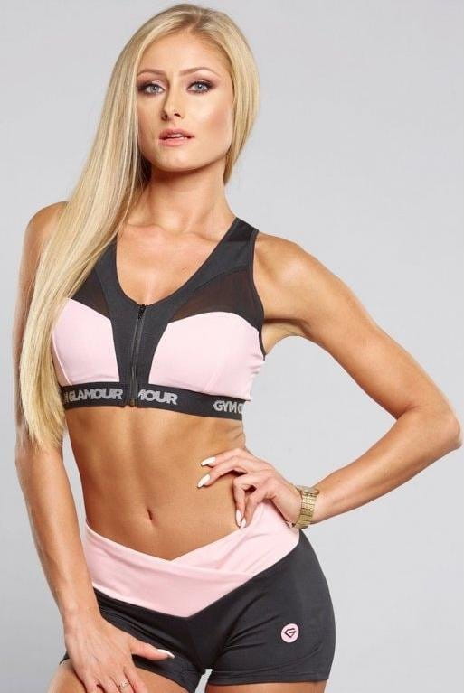 BH Gym Glamour Pink Zipped