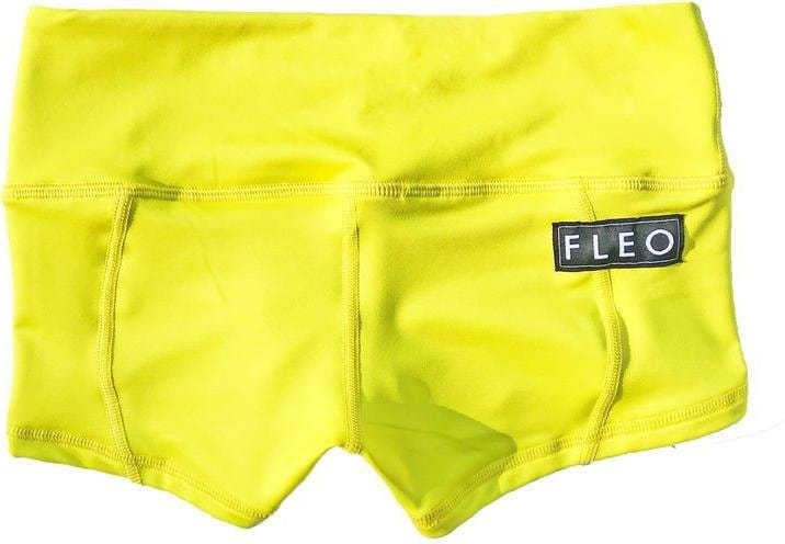 Shorts FLEO Neon Yellow Low Rise Contour