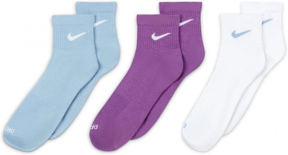 Socken Nike U NK EVRY PLUS LTWT ANKLE 3PR